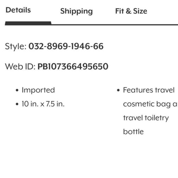 Juicy Couture JC Gold Foiled Logo Velour Cosmetic Pouch - Picture 6 of 6